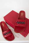 Valentino Chain Flat Slides