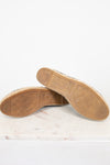 Close-up of shoe bottom soles on a light background