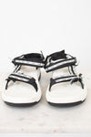Black and white 'Chloe' sandals