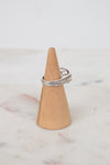 Side view of silver cable band