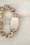 Back of gold and silver 'David Yurman' Watch with intricate band desin