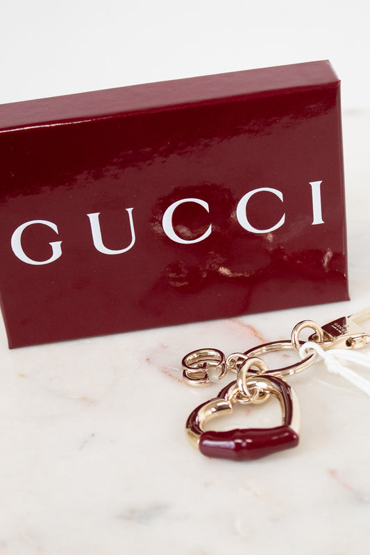 Gucci Heart Shaped Keychain