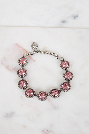 Gucci Pink and Silver Bracelet