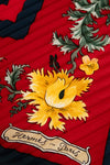 Hermes Les Jardiniers du Roy Pleated Scarf 90