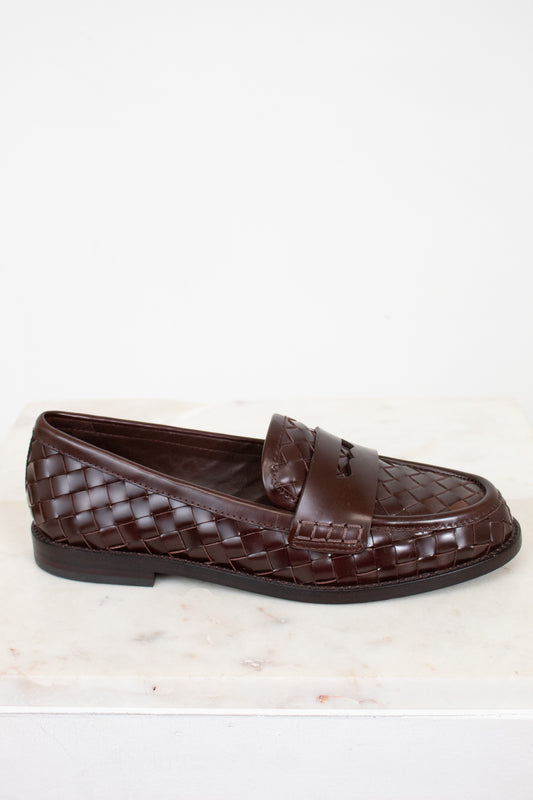 Loeffler Randall Rachel Woven Leather Loafers