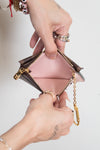 Louis Vuitton Damier Ebene Recto Verso Rose Ballerine Card Holder