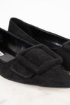 Manolo Blahnik Maysale Buckle Ballerina Flats