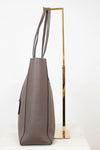 Gray tote bag on a white background