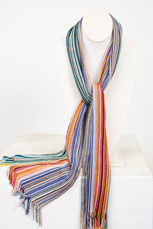 Missoni Metallic Striped Scarf