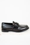 Prada Studded Spazzolato Loafer