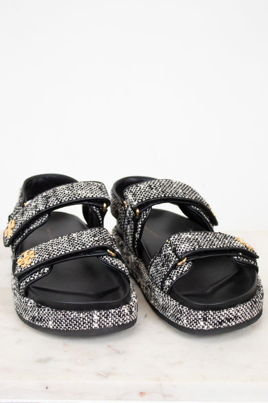 Tory Burch Tweed Kira Sports Sandals