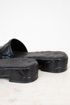 Black platform slides on a white background